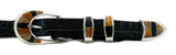 Supersmith Black Jade, Tigers Eye & Jasper 1" Inlaid Ranger Belt Buckle