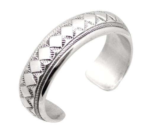 Traditional Sterling Silver Cuff Bracelet