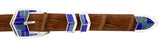Supersmith Handcrafted Blue Lapis 1" Inlaid Ranger Belt Buckle