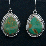 Aaron Toadlena Crow Springs Turquoise Silver Necklace Earring Set