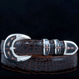 Supersmith Opal, Jade & Spiny Oyster 1" Inlaid Ranger Belt Buckle