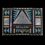 AD Zuni Bolo and Buckle Set - Sterling Silver