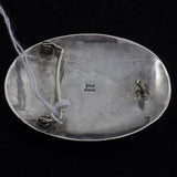 Sterling Silver Belt Buckle and Leather Bolo Set