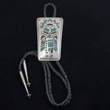 Bolo - Sterling Silver with Crushed Stones