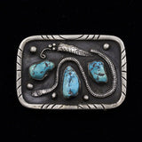 R. Chee Navajo Sterling Silver Belt Buckle