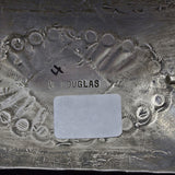 Douglas Sterling Silver, Turquoise & Red Coral Belt Buckle