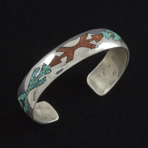 Crushed Stone Cuff Bracelet - Sterling Silver_copy