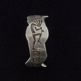 Hopi Kokopelli Cuff Bracelet - Sterling Silver