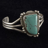Turquoise Cuff Bracelet - Sterling Silver
