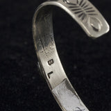 Child's Red Coral Cuff Bracelet - Sterling Silver