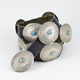 Sterling Silver Concho Belt
