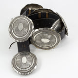Sterling Silver 8 Concho Belt