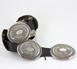 Sterling Silver 8 Concho Belt