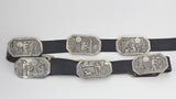 Navajo Silver Story Teller 44" Concho Belt