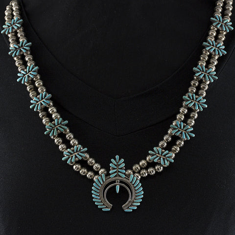 Squash Blossom Necklace - Sterling Silver
