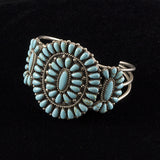 Turquoise Cuff Bracelet - Sterling Silver