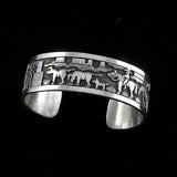 Story Teller Cuff Bracelet - Sterling Silver