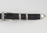 Alexander Kalifano White Bronze 1" Smooth Belt Buckle