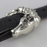 Alexander Kalifano White Bronze 1" Wild Horse Belt Buckle