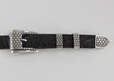 Alexander Kalifano White Bronze 1" Link Belt Buckle
