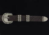 Alexander Kalifano White Bronze 1" Belt Buckle