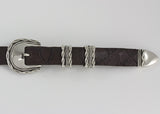 Alexander Kalifano White Bronze 1" Belt Buckle
