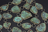 Stunning Sterling Silver and Turquoise 54" Concho Belt