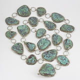 Stunning Sterling Silver and Turquoise 54" Concho Belt