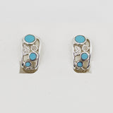 Inlaid Sterling Silver Earrings