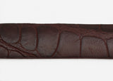 Burgundy Matte Custom Alligator Belt Strap