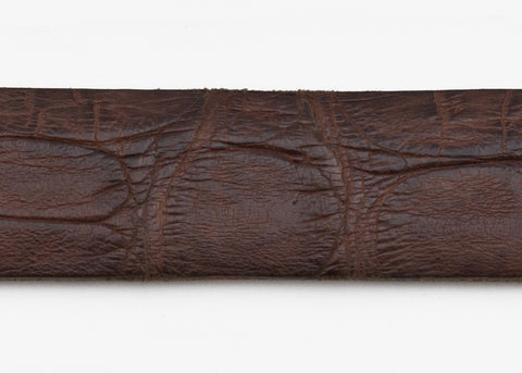 Gold Matte Custom Alligator Belt Strap
