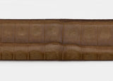 Saddle Tan Matte Custom Alligator Belt Strap