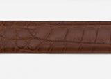 Cognac Matte Custom Alligator Belt Strap