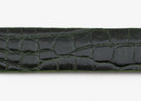 Forest Green Glazed Custom Alligator Belt Strap