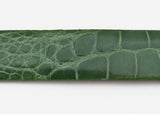 Grass Green Glazed Custom Alligator Belt Strap