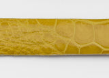 Yellow Glazed Custom Alligator Belt Strap