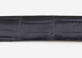 Navy Glazed Custom Alligator Belt Strap