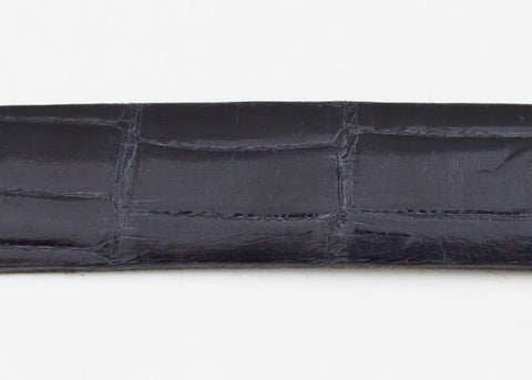 Navy Glazed Custom Alligator Belt Strap
