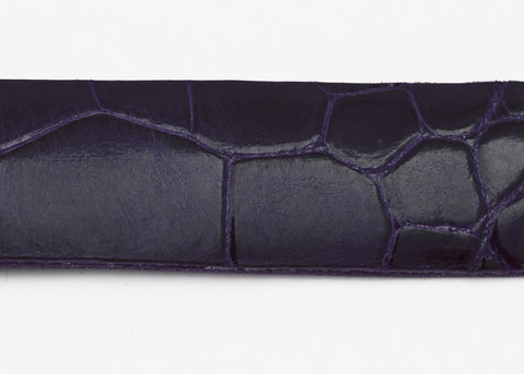 Violet Glazed Custom Alligator Belt Strap