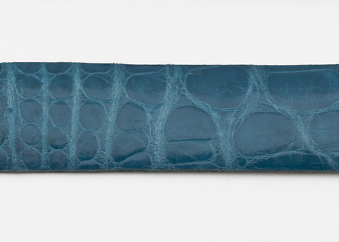 Turquoise Glazed Custom Alligator Belt Strap
