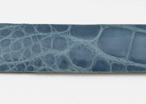 Summer Blue Glazed Custom Alligator Belt Strap