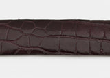 Burgundy Glazed Custom Alligator Belt Strap