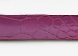 Magenta Glazed Custom Alligator Belt Strap