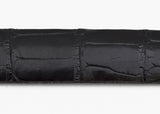Black Glazed Custom Alligator Belt Strap