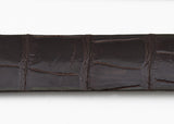 Dark Brown Glazed Custom Alligator Belt Strap
