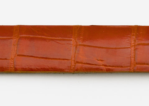 Mandarina Glazed Custom Alligator Belt Strap