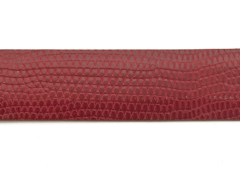 Red Custom Java Lizard Belt Strap