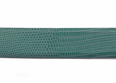 Turquoise Custom Java Lizard Belt Strap