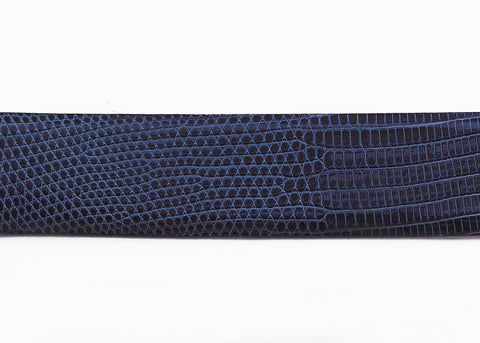 Royal Blue Custom Java Lizard Belt Strap