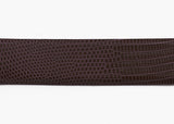 Burgundy Custom Java Lizard Belt Strap